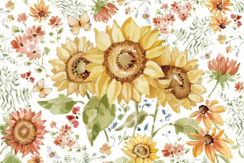 Fall Cottage Garden I by Katrina Pete. SKU 100349i. Archival Giclee Fine art print for wall decor.