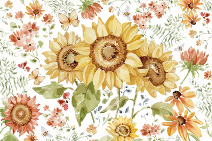 Fall Cottage Garden I by Katrina Pete. SKU 100349i. Archival Giclee Fine art print for wall decor.