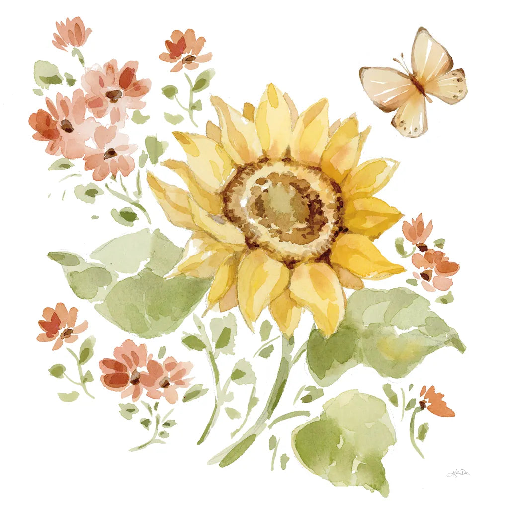 Fall Cottage Garden II by Katrina Pete. SKU 100350a. Archival Giclee Fine art print for wall decor.