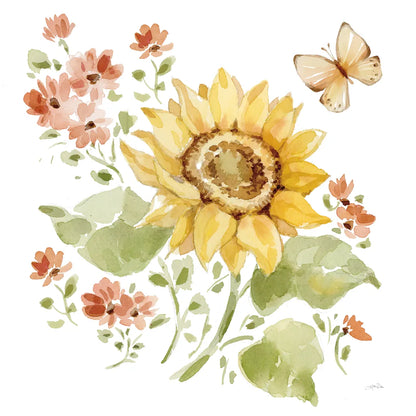 Fall Cottage Garden II by Katrina Pete. SKU 100350a. Archival Giclee Fine art print for wall decor.