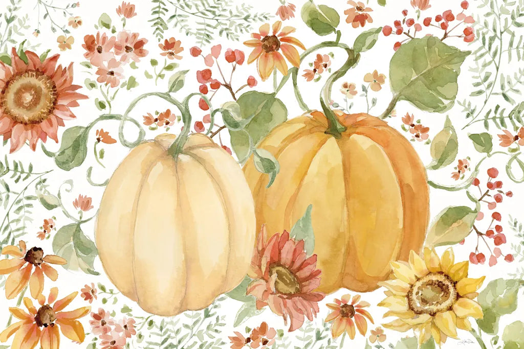 Fall Cottage Garden IV by Katrina Pete. SKU 100352i. Archival Giclee Fine art print for wall decor.