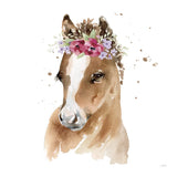 Floral Pony Pink Sq by Katrina Pete. SKU 68844a. Archival Giclee Fine art print for wall decor.