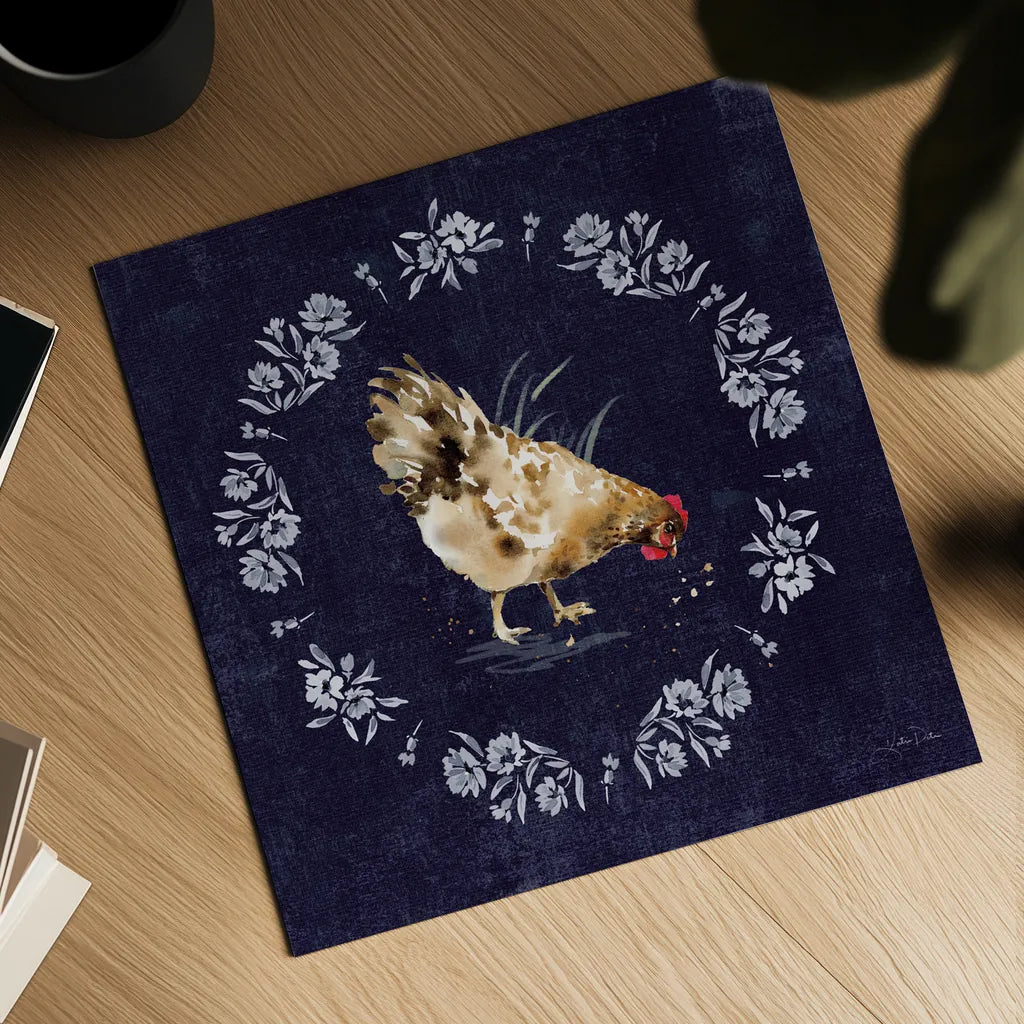 Home to Roost III by Katrina Pete. Shown as a detailed flat fine art print, highlighting archival giclee quality. Available as an archival giclee rolled canvas, fine art paper, or poster print. SKU 85171a.