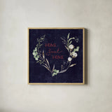 Home to Roost V by Katrina Pete. Shown in a natural wood glass frame for a timeless modern aesthetic. Available as an archival giclee rolled canvas, fine art paper, or poster print. SKU 85173a.