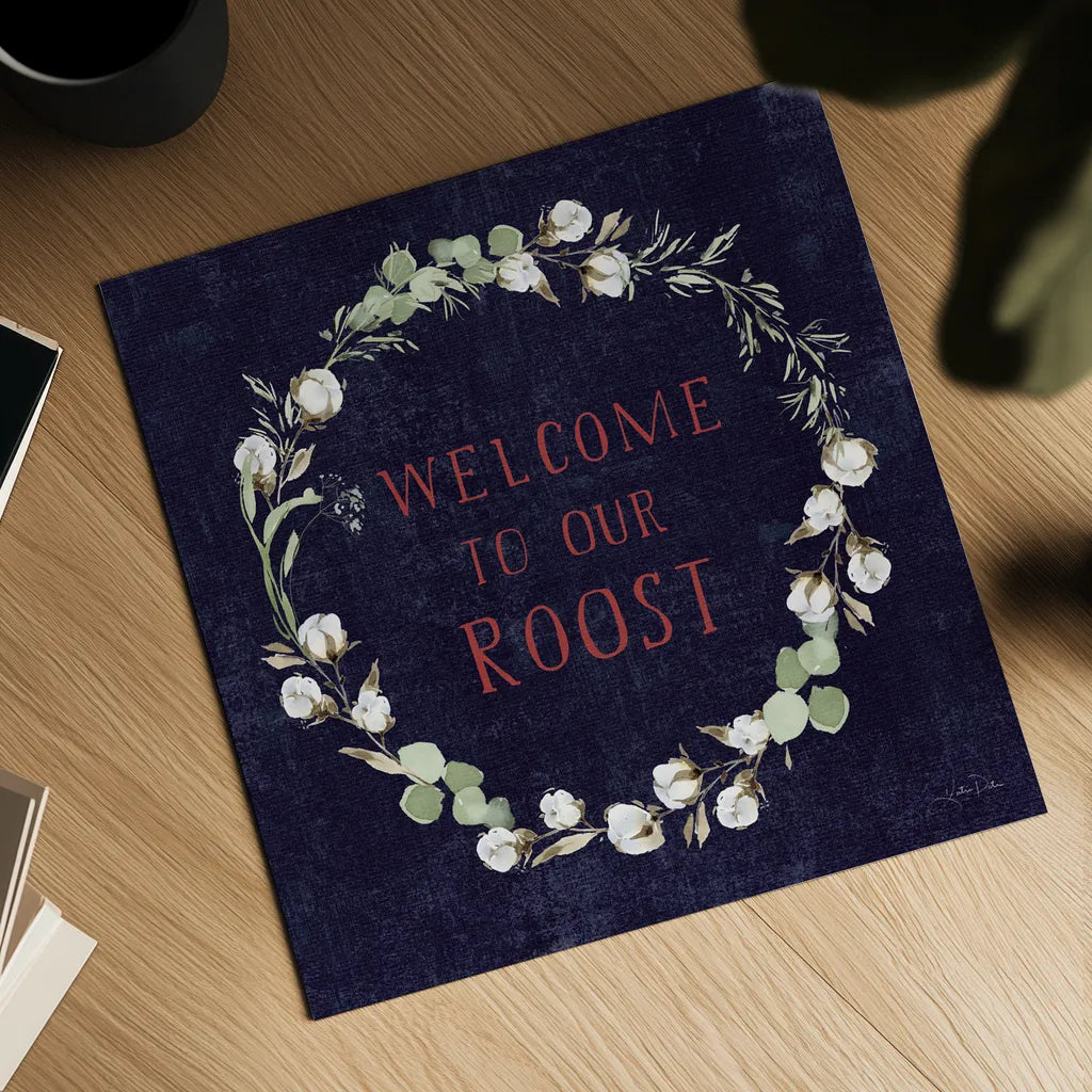 Home to Roost VI by Katrina Pete. Shown as a detailed flat fine art print, highlighting archival giclee quality. Available as an archival giclee rolled canvas, fine art paper, or poster print. SKU 85174a.