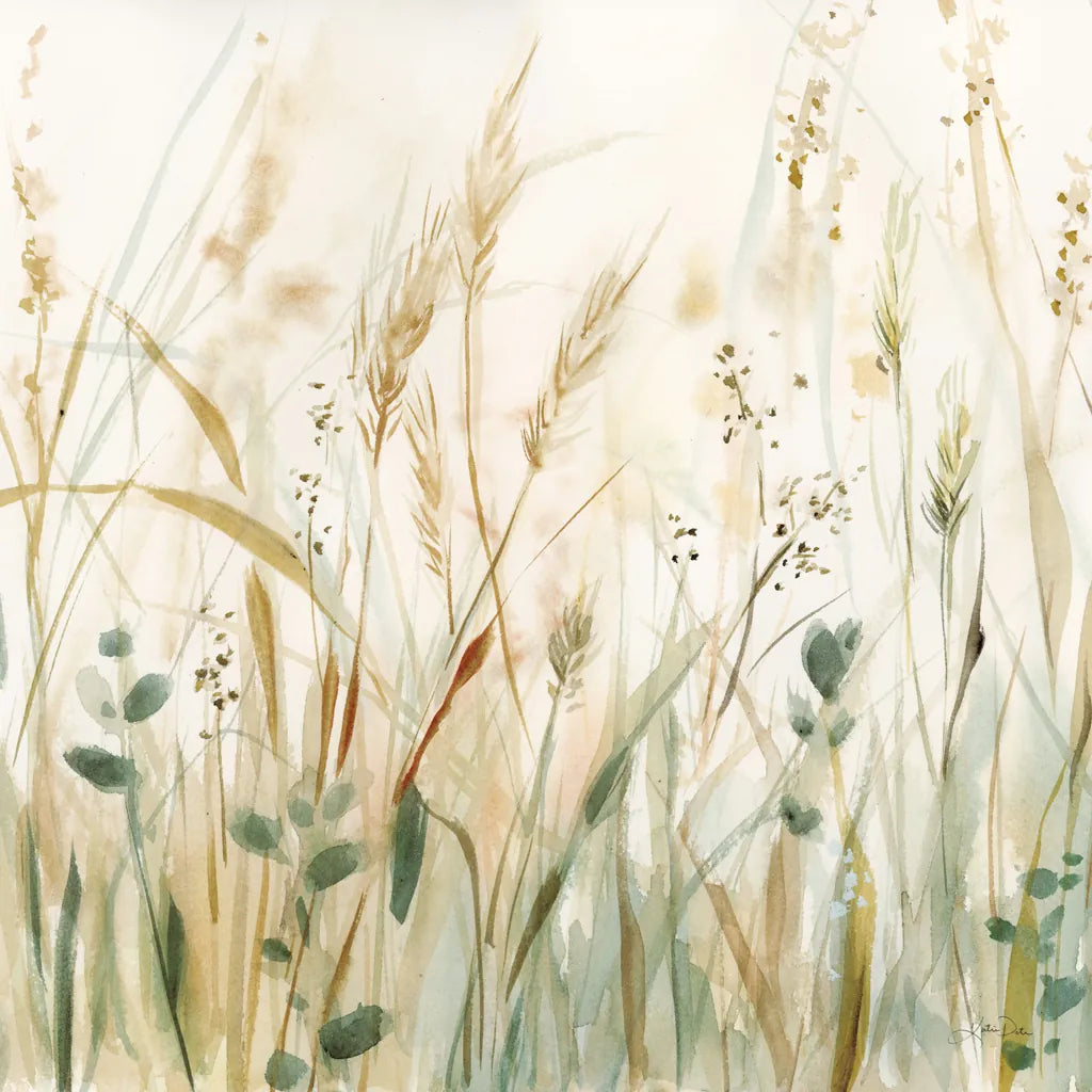 In the Meadow Crop by Katrina Pete. SKU 77834a. Archival Giclee Fine art print for wall decor.