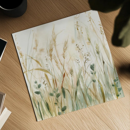 In the Meadow Crop by Katrina Pete. Shown as a detailed flat fine art print, highlighting archival giclee quality. Available as an archival giclee rolled canvas, fine art paper, or poster print. SKU 77834a.