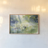 Landscape Light by Katrina Pete. shown as a paper print in a natural frame. Available as a archival giclee rolled canvas, fine art paper, or poster print. SKU 65973i.