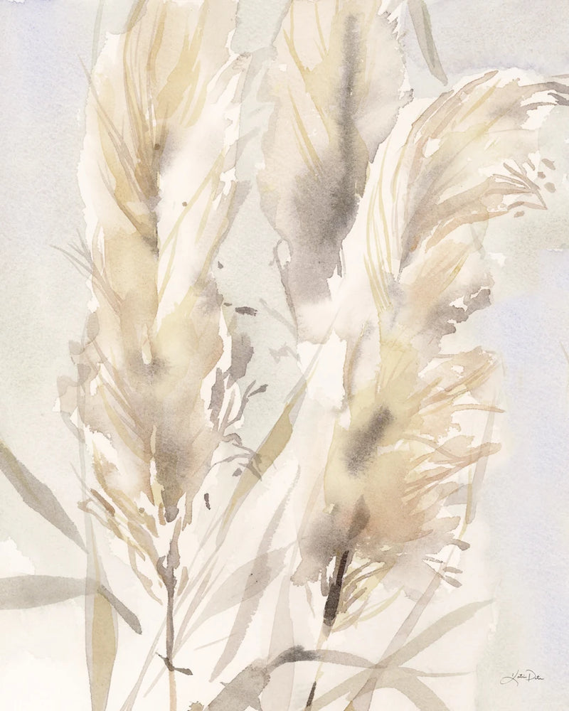 Light Pampas Grasses II by Katrina Pete