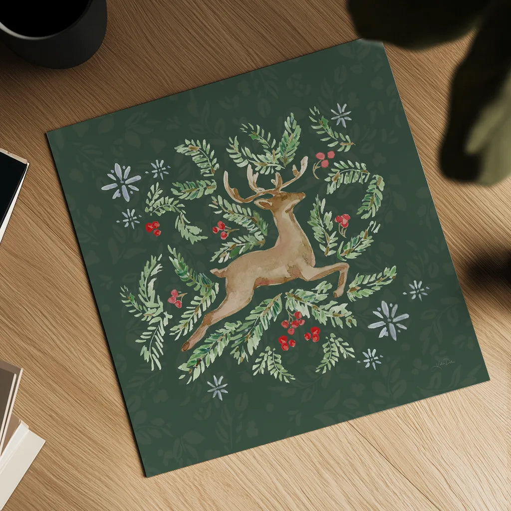 Nordic Winter I by Katrina Pete. Shown as a detailed flat fine art print, highlighting archival giclee quality. Available as an archival giclee rolled canvas, fine art paper, or poster print. SKU 98727a.