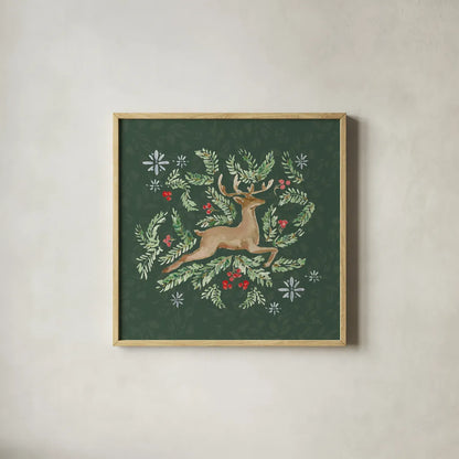 Nordic Winter I by Katrina Pete. Shown in a natural wood glass frame for a timeless modern aesthetic. Available as an archival giclee rolled canvas, fine art paper, or poster print. SKU 98727a.