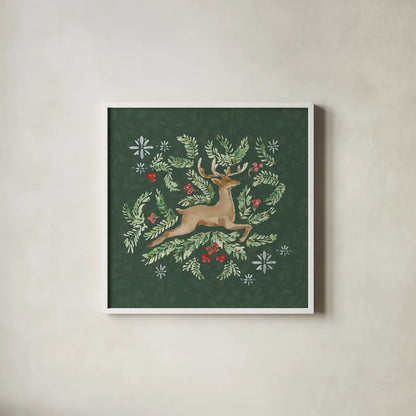 Nordic Winter I by Katrina Pete. Shown in a crisp white glass frame for a clean and minimalist style. Available as an archival giclee rolled canvas, fine art paper, or poster print. SKU 98727a.