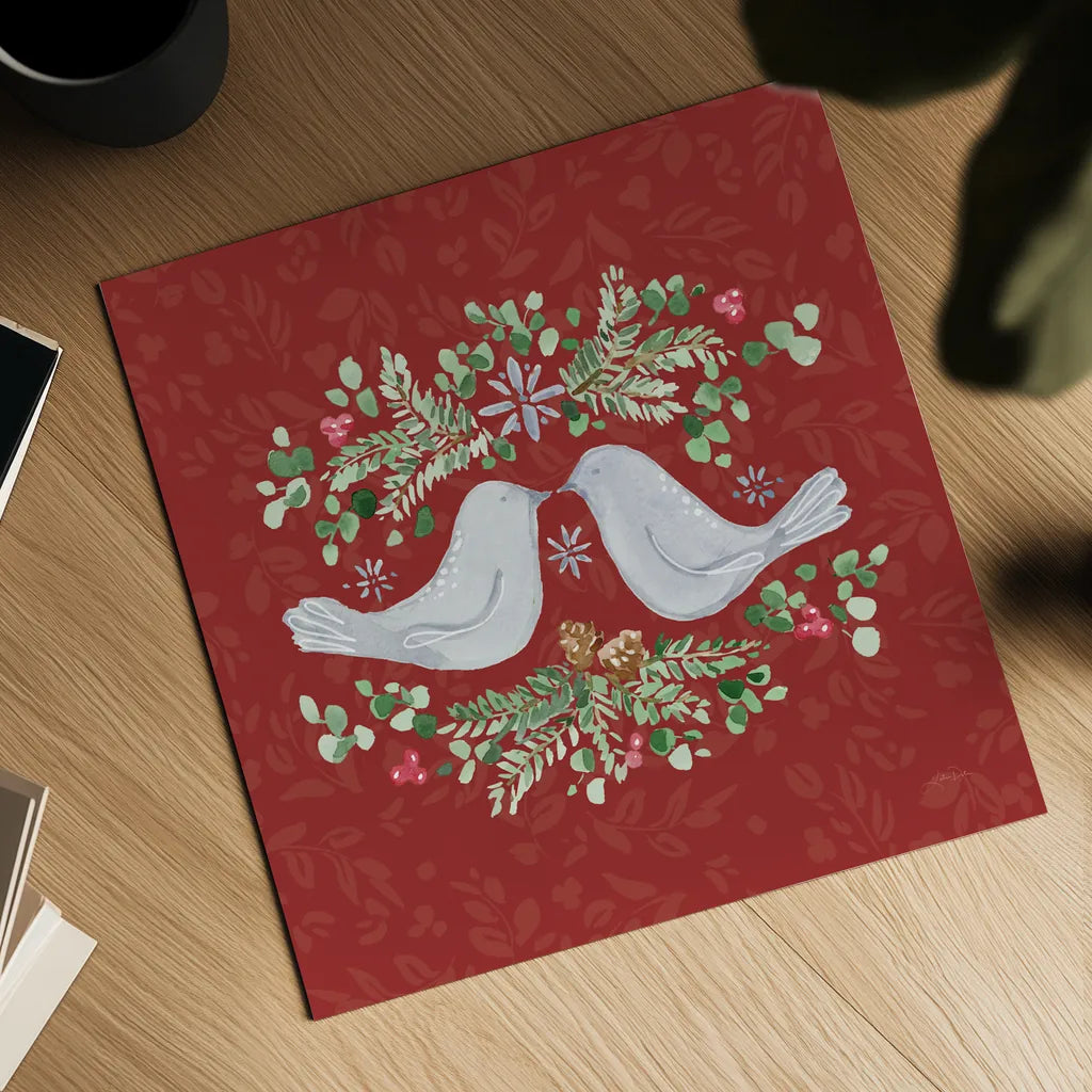 Nordic Winter III by Katrina Pete. Shown as a detailed flat fine art print, highlighting archival giclee quality. Available as an archival giclee rolled canvas, fine art paper, or poster print. SKU 98729a.