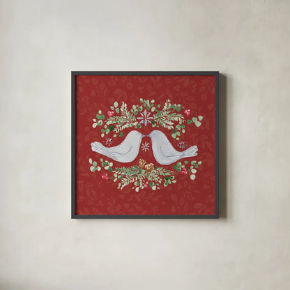 Nordic Winter III by Katrina Pete. Shown in a sleek black glass frame for a contemporary gallery look. Available as an archival giclee rolled canvas, fine art paper, or poster print. SKU 98729a.