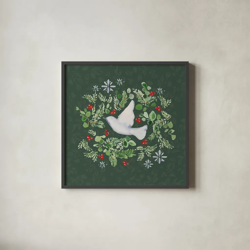 Nordic Winter IV by Katrina Pete. Shown in a sleek black glass frame for a contemporary gallery look. Available as an archival giclee rolled canvas, fine art paper, or poster print. SKU 98730a.