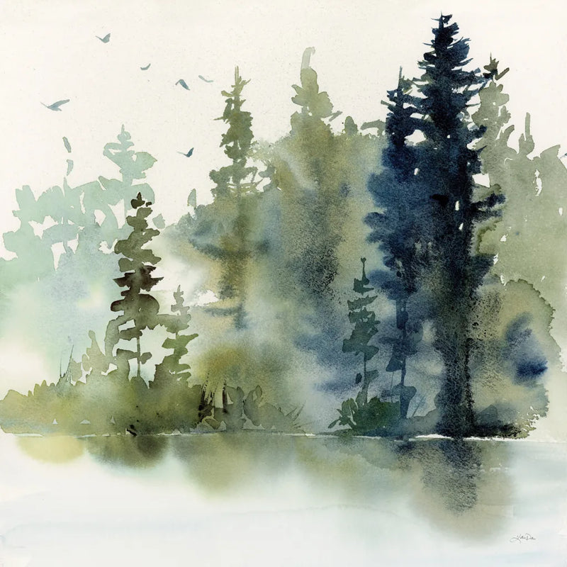 Northern Woods by Katrina Pete. SKU 82191a. Archival Giclee Fine art print for wall decor.