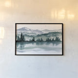 Northwest I by Katrina Pete. shown as a paper print in a black flame. Available as a archival giclee rolled canvas, fine art paper, or poster print. SKU 85722i.
