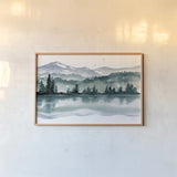Northwest I by Katrina Pete. shown as a paper print in a natural frame. Available as a archival giclee rolled canvas, fine art paper, or poster print. SKU 85722i.