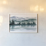 Northwest I by Katrina Pete. shown as a paper print in a white frame. Available as a archival giclee rolled canvas, fine art paper, or poster print. SKU 85722i.
