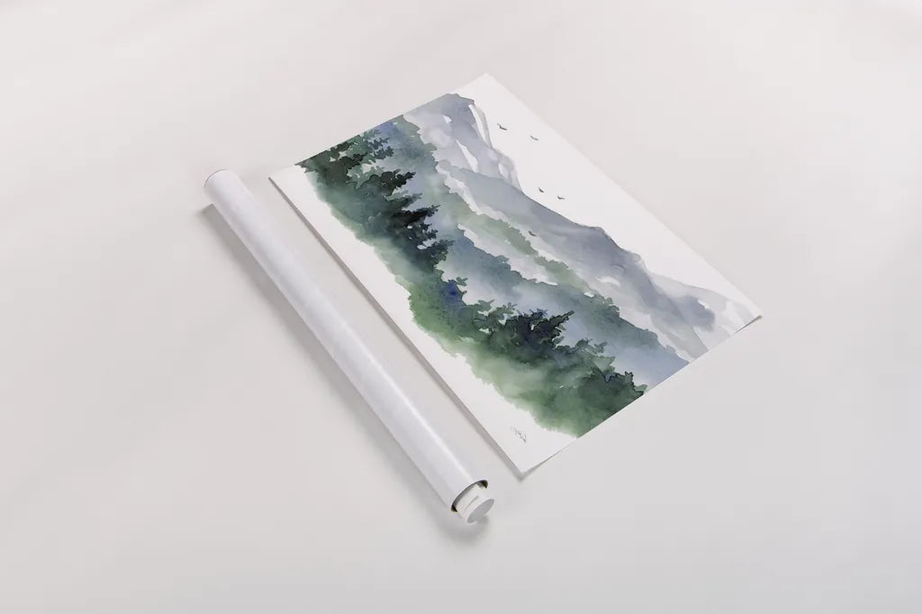 Northwest II by Katrina Pete. shown as a rolled paper print. Available as archival giclee rolled canvas, fine art paper, or poster print. SKU 85723i.