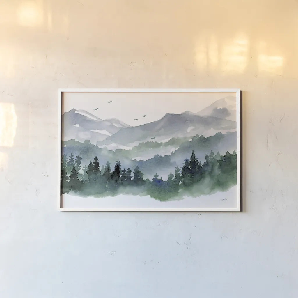 Northwest II by Katrina Pete. shown as a paper print in a white frame. Available as a archival giclee rolled canvas, fine art paper, or poster print. SKU 85723i.