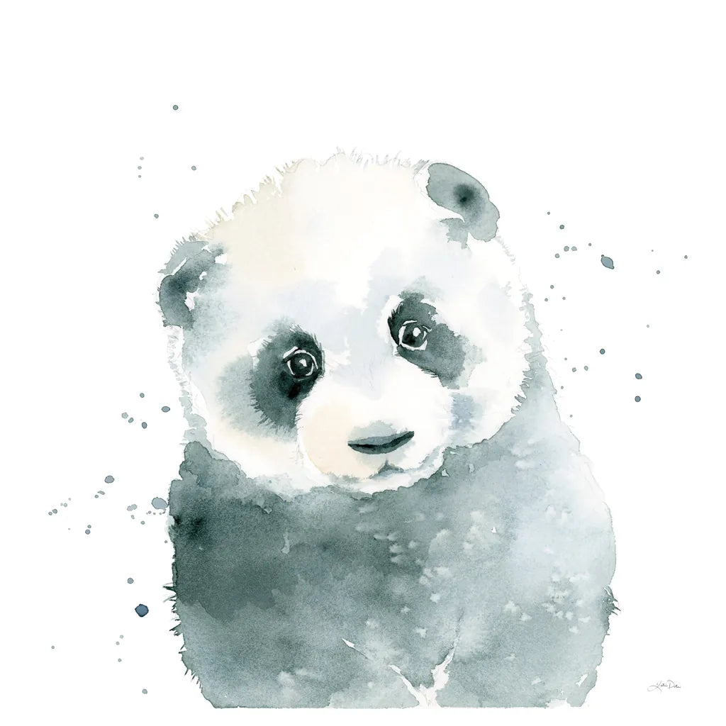 Panda Cub by Katrina Pete. SKU 66164a. Archival Giclee Fine art print for wall decor.