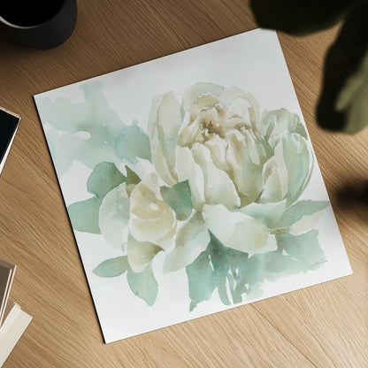 Poetic Blooming I by Katrina Pete. Shown as a detailed flat fine art print, highlighting archival giclee quality. Available as an archival giclee rolled canvas, fine art paper, or poster print. SKU 67129a.