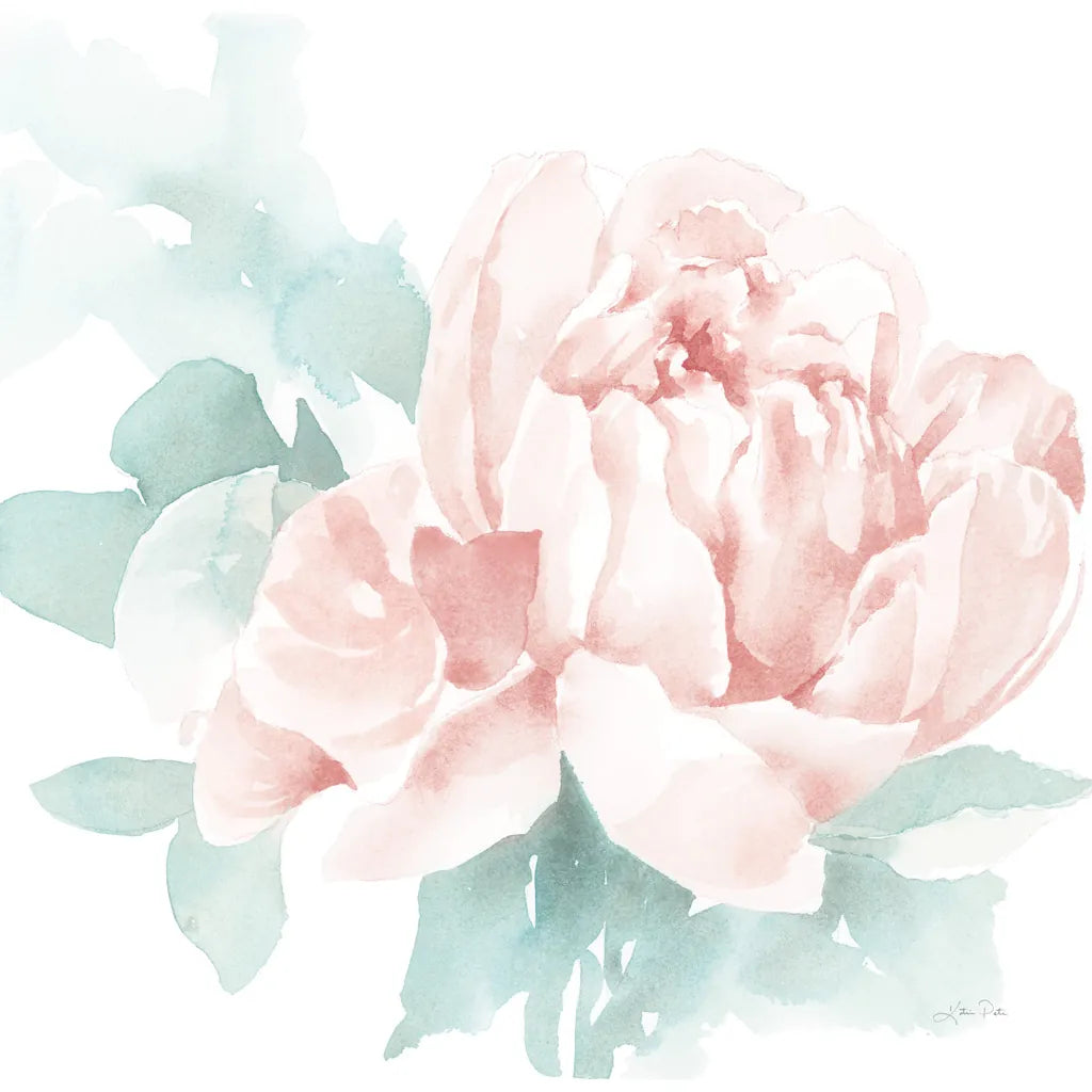 Poetic Blooming I Pink by Katrina Pete. SKU 71083a. Archival Giclee Fine art print for wall decor.