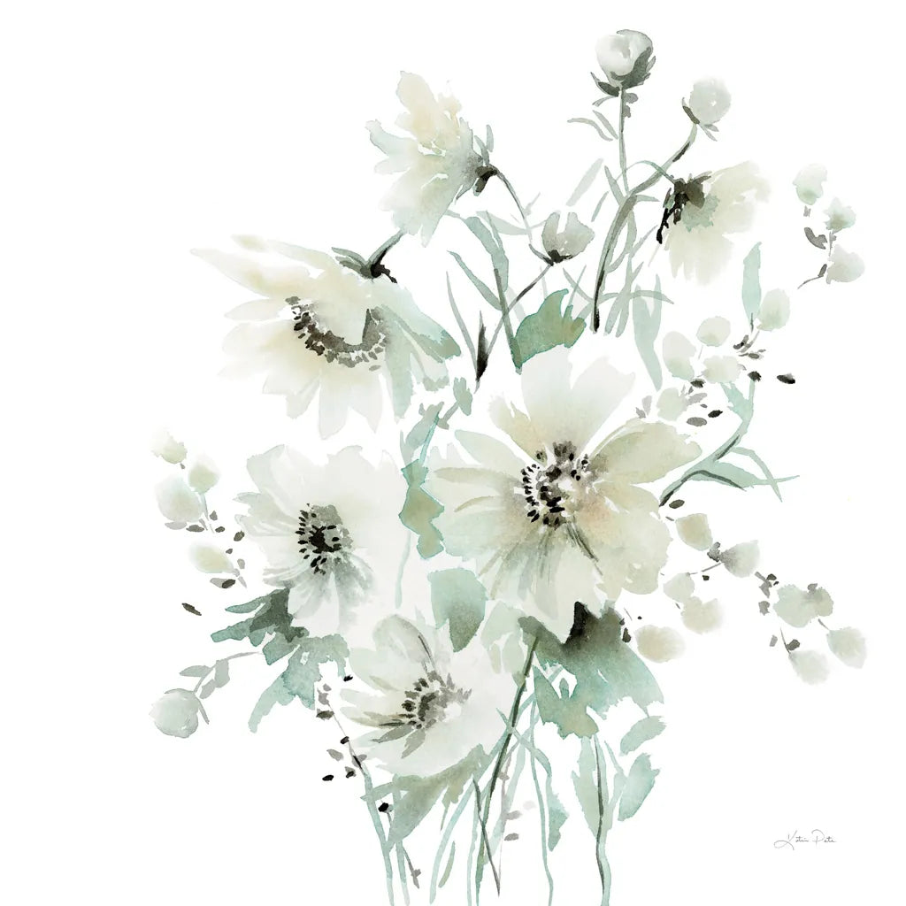 Secret Garden Bouquet I by Katrina Pete. SKU 67131a. Archival Giclee Fine art print for wall decor.