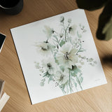 Secret Garden Bouquet I by Katrina Pete. Shown as a detailed flat fine art print, highlighting archival giclee quality. Available as an archival giclee rolled canvas, fine art paper, or poster print. SKU 67131a.