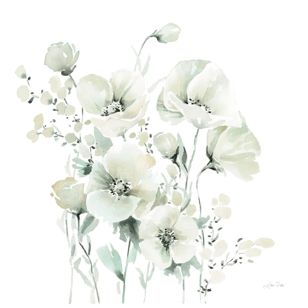 Secret Garden Bouquet II by Katrina Pete. SKU 67132a. Archival Giclee Fine art print for wall decor.