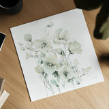 Secret Garden Bouquet II by Katrina Pete. Shown as a detailed flat fine art print, highlighting archival giclee quality. Available as an archival giclee rolled canvas, fine art paper, or poster print. SKU 67132a.