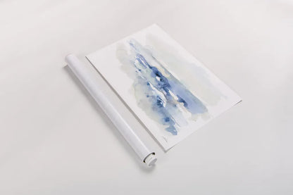 Shoreline Blues II by Katrina Pete. shown as a rolled paper print. Available as archival giclee rolled canvas, fine art paper, or poster print. SKU 72737i.