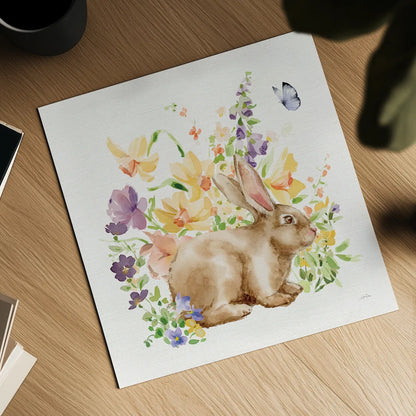 Spring Celebration III by Katrina Pete. Shown as a detailed flat fine art print, highlighting archival giclee quality. Available as an archival giclee rolled canvas, fine art paper, or poster print. SKU 97416a.