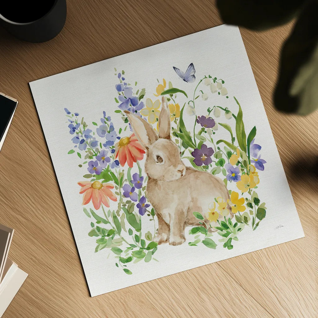 Spring Celebration IV by Katrina Pete. Shown as a detailed flat fine art print, highlighting archival giclee quality. Available as an archival giclee rolled canvas, fine art paper, or poster print. SKU 97417a.