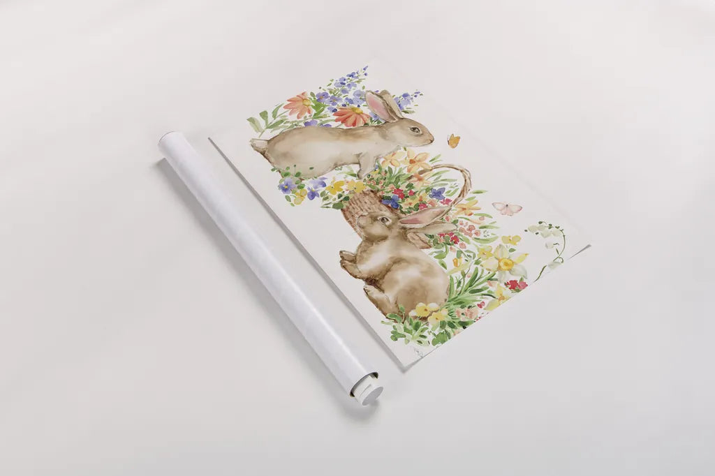 Spring Celebration V by Katrina Pete. shown as a rolled paper print. Available as archival giclee rolled canvas, fine art paper, or poster print. SKU 97418i.