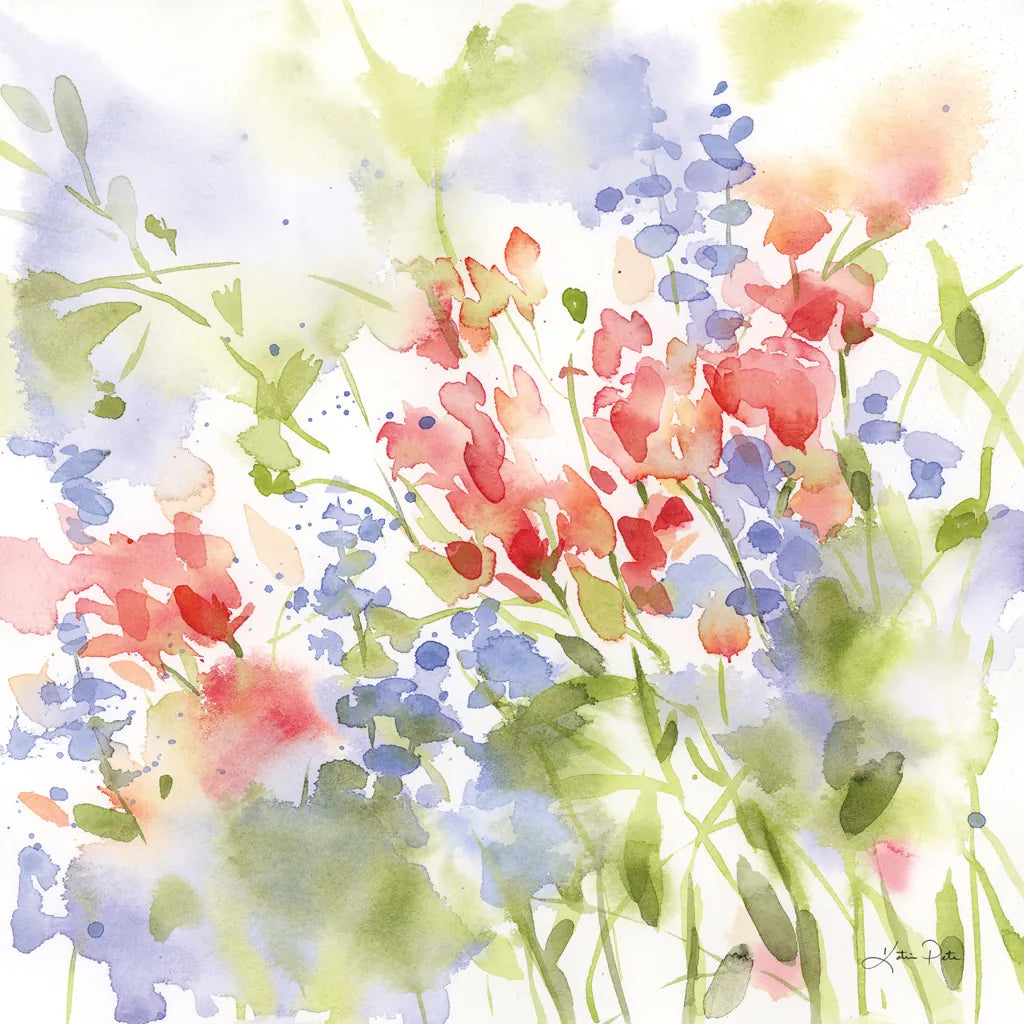 Spring Meadow II by Katrina Pete. SKU 72245a. Archival Giclee Fine art print for wall decor.