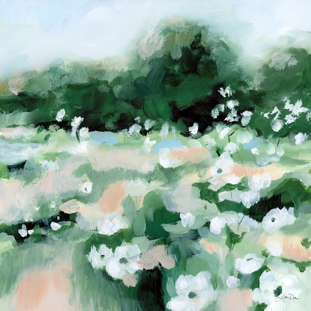 Summer Field by Katrina Pete. SKU 76009a. Archival Giclee Fine art print for wall decor.