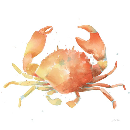 Summertime Crab by Katrina Pete. SKU 68951a. Archival Giclee Fine art print for wall decor.