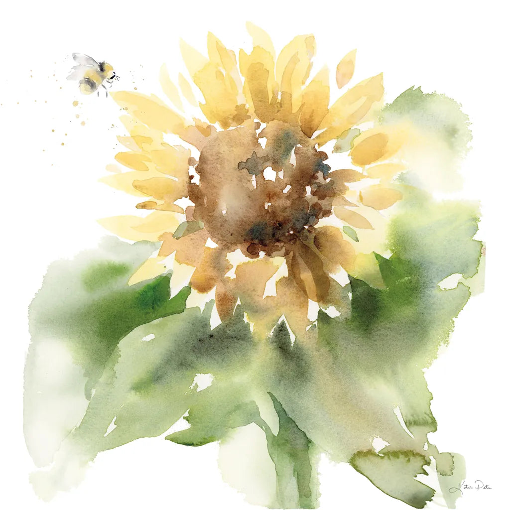 Sunflower Meadow III by Katrina Pete. SKU 72082a. Archival Giclee Fine art print for wall decor.