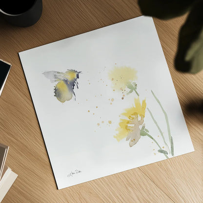 Sunflower Meadow IV by Katrina Pete. Shown as a detailed flat fine art print, highlighting archival giclee quality. Available as an archival giclee rolled canvas, fine art paper, or poster print. SKU 72083a.