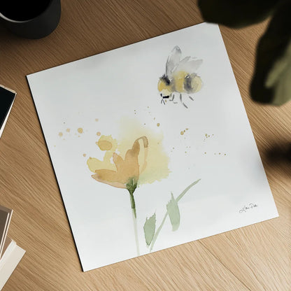 Sunflower Meadow V by Katrina Pete. Shown as a detailed flat fine art print, highlighting archival giclee quality. Available as an archival giclee rolled canvas, fine art paper, or poster print. SKU 72084a.