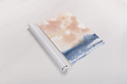 Sunrise Seascape I by Katrina Pete. shown as a rolled paper print. Available as archival giclee rolled canvas, fine art paper, or poster print. SKU 65952h.