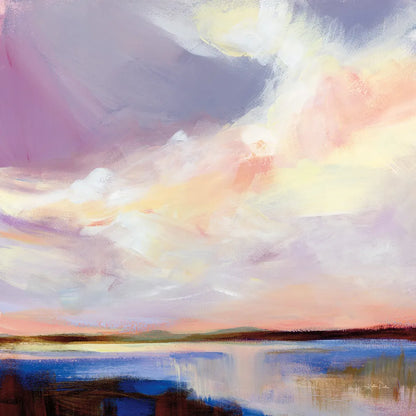 Sunset on Gull Lake by Katrina Pete. SKU 92799a. Archival Giclee Fine art print for wall decor.