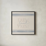 Sweet Farm I by Katrina Pete. Shown in a sleek black glass frame for a contemporary gallery look. Available as an archival giclee rolled canvas, fine art paper, or poster print. SKU 87297a.