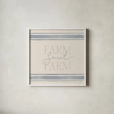 Sweet Farm I by Katrina Pete. Shown in a crisp white glass frame for a clean and minimalist style. Available as an archival giclee rolled canvas, fine art paper, or poster print. SKU 87297a.