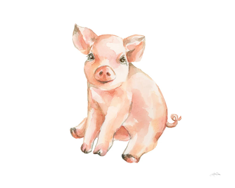 Sweet Piggy Sitting by Katrina Pete
