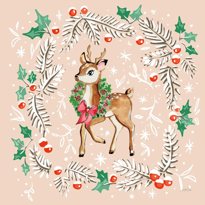 Vintage Christmas II by Katrina Pete. SKU 101674a. Archival Giclee Fine art print for wall decor.