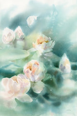 Water Lily II by Katrina Pete. SKU 77660h. Archival Giclee Fine art print for wall decor.