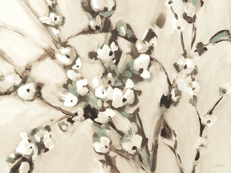 Wild Floral Branches Neutral by Katrina Pete